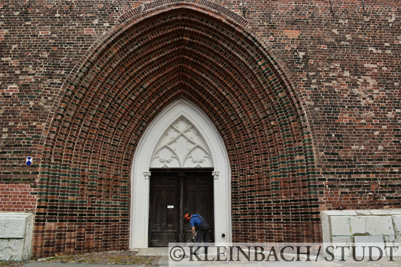 Hauptportal des Doms in Greifswald