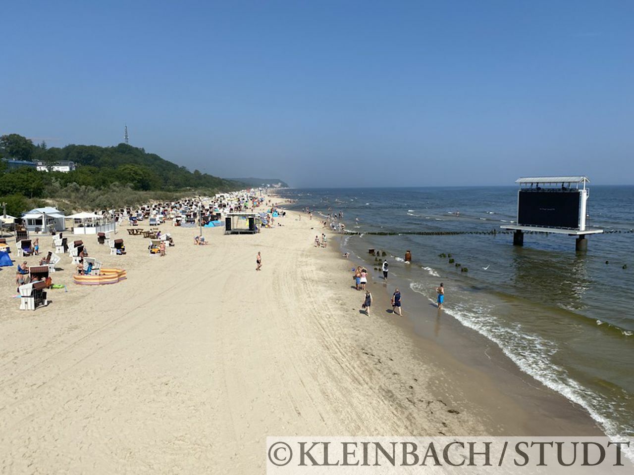 Strandleben in Heringsdorf auf Usedom