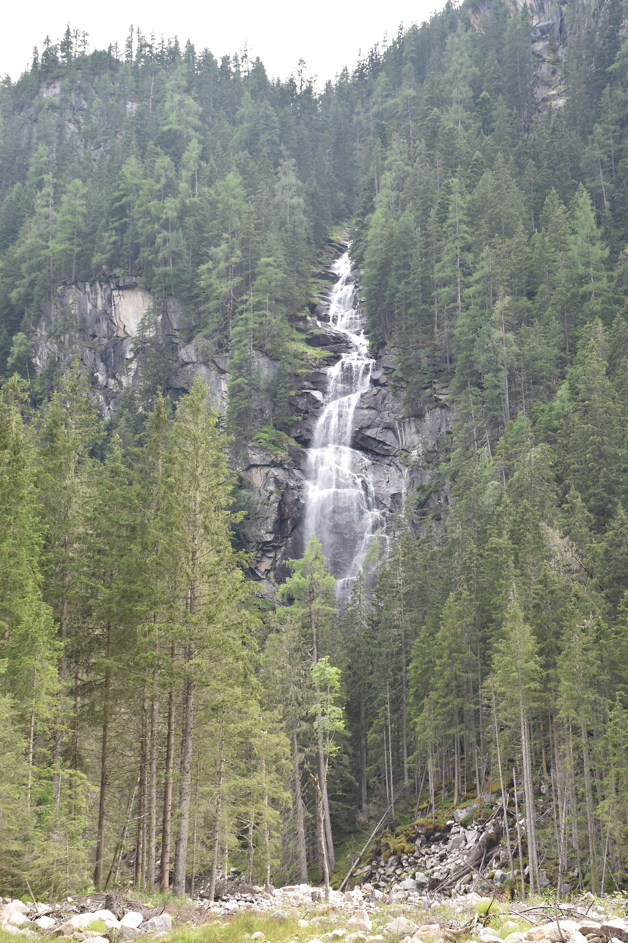 Waterfall nearby the Alpenhaus Prossau